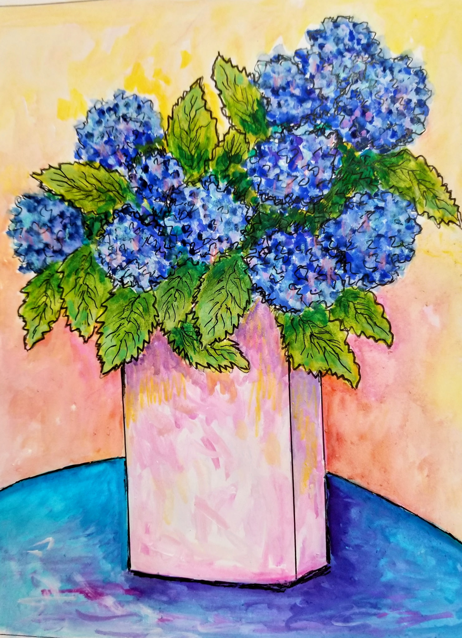 Blue Hydrangeas